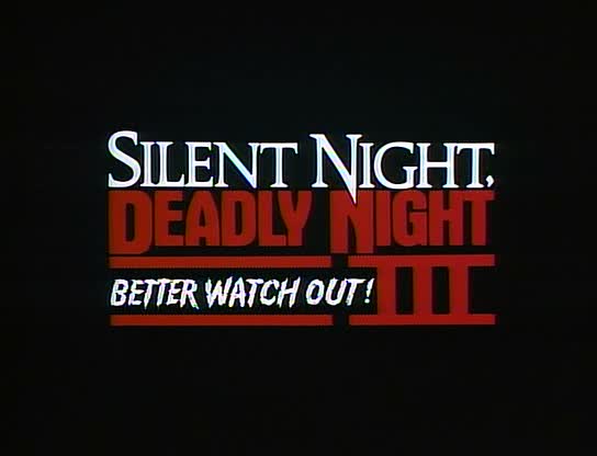 DOUCE NUIT, SANGLANTE NUIT 3 : COMA DÉPASSÉ (Silent Night, Deadly Night 3  Better Watch Out !) de Monte Hellman (1989)