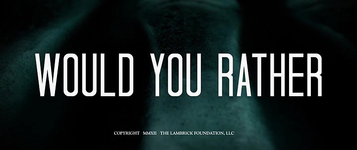 WOULD YOU RATHER de David Guy Levy (2012)