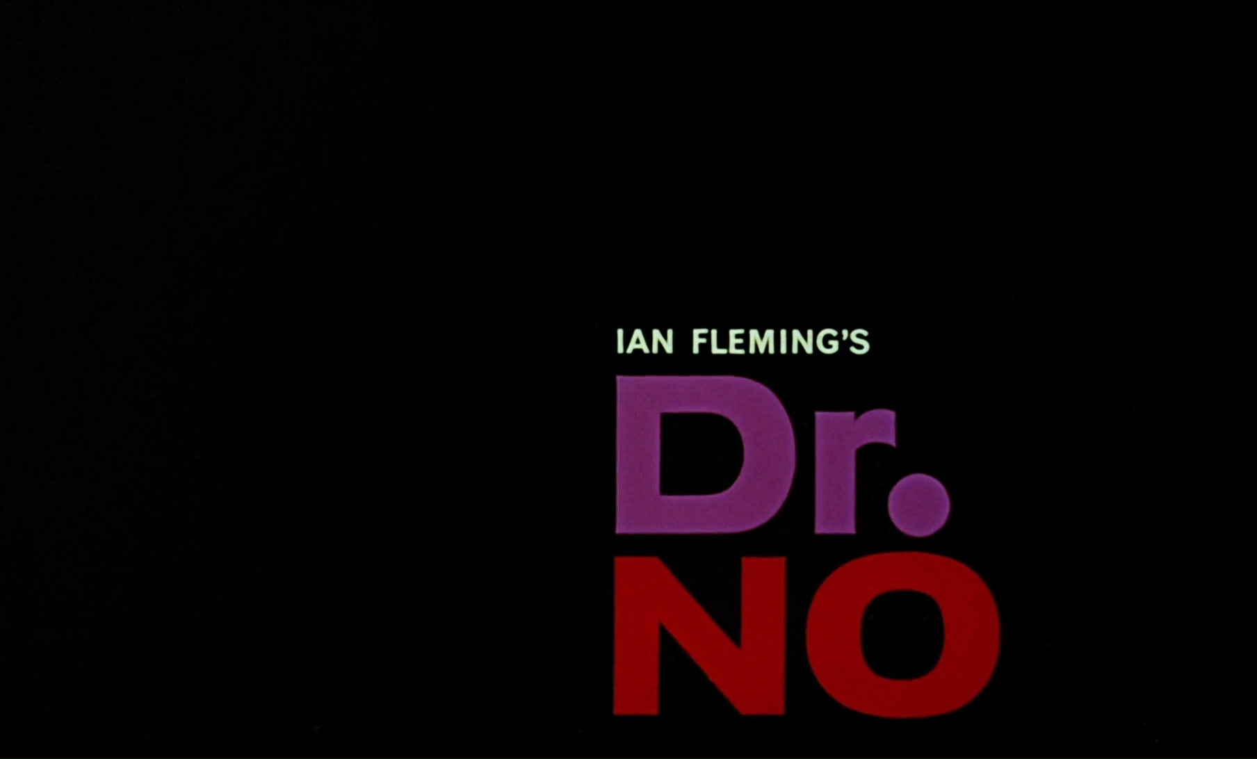 JAMES BOND CONTRE DR NO (Dr No) de Terence Young (1962)
