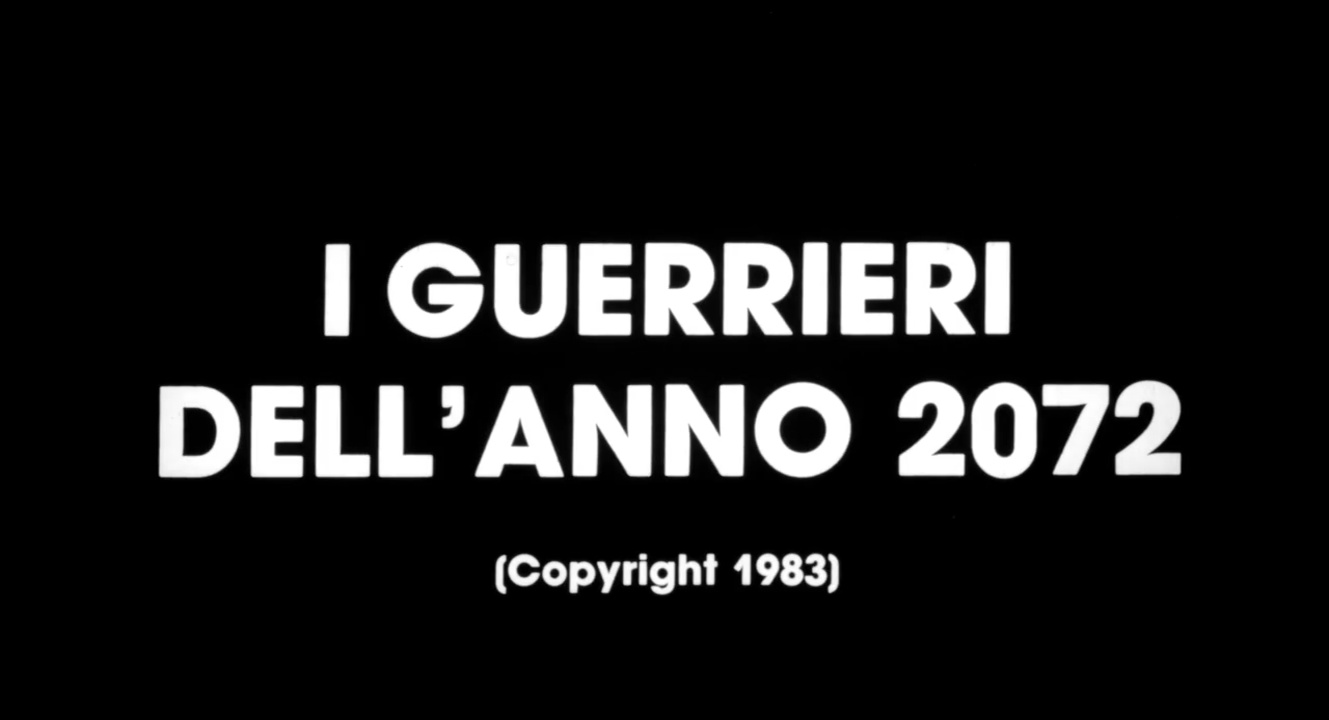 2072 LES MERCENAIRES DU FUTUR (I Guerrieri dell’anno 2072) de Lucio Fulci (1984)